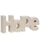 Picture of Wooden "Hope" Block, Cream