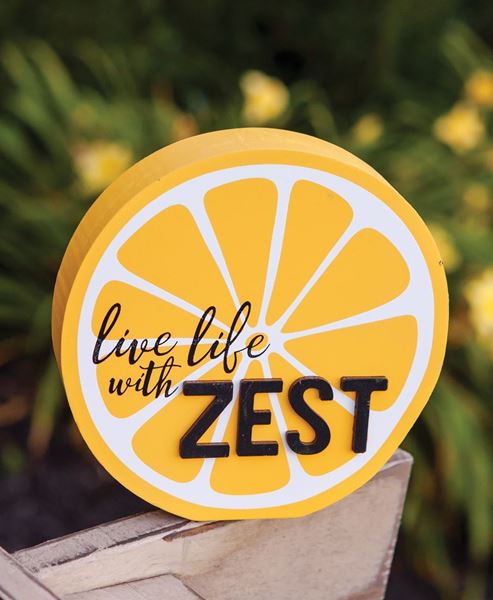 Picture of Live Life With Zest Lemon Slice