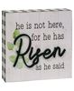 Picture of He Is Risen Box Sign