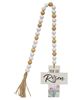 Picture of He Is Risen Wooden Bead Garland w/Cross