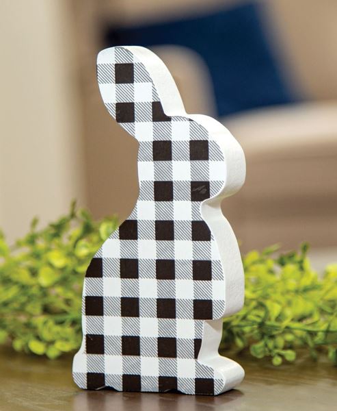 Picture of Black & White Buffalo Check Chunky Bunny