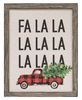 Picture of Fa La La Buffalo Check Truck Canvas Print