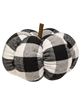 Picture of Black & White Buffalo Check Stuffed Pumpkin, 5"