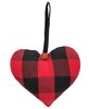 Picture of Red & Black Buffalo Check Heart Ornament