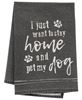 Picture of I Just Want To Stay Home And Pet My Dog Dish Towel