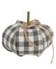 Picture of Gray Check Stuffed Pumpkin 6.5"