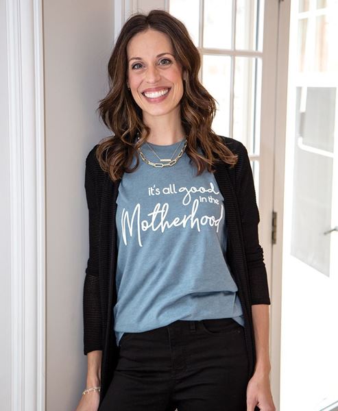 Picture of It's All Good In The Motherhood T-Shirt, Heather Slate XXL