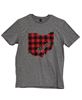 Picture of Ohio Buffalo Check T-Shirt, Heather Graphite