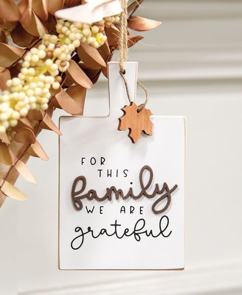 Picture of We Are Grateful Cutting Board Sign Ornament