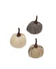 Picture of Cream & Gray Burlap Pumpkins 1.5", 12/Pack