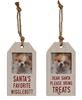 Picture of Santa's Favorite Wigglebutt Photo Tag Ornament, 2 Asstd.