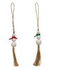 Picture of White Bead Snowman Ornament, 2 Asstd.