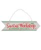 Picture of Santa's Workshop Metal Hanging Sign