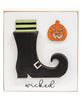 Picture of Wicked Witch Boot & Jack O Lantern Block