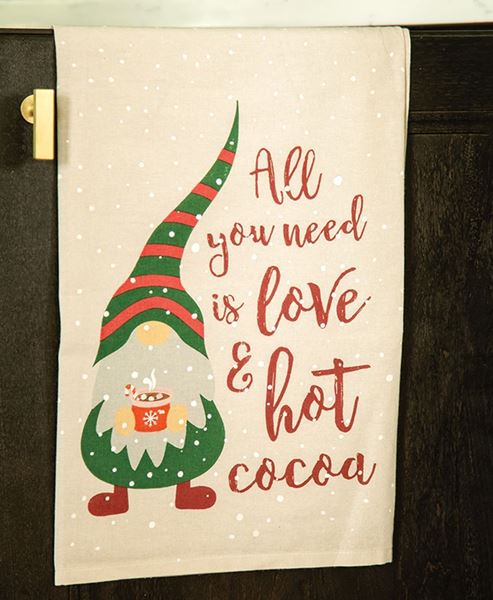 Picture of All You Need is Love & Hot Cocoa Dish Towel