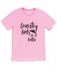 Picture of Country Girls Do It Better T-Shirt, Heather Bubble Gum