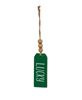 Picture of Blessed or Lucky Green Wooden Tag, 2 Asstd.