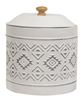 Picture of Aztec White Metal Canisters, 2/Set