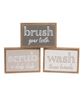 Picture of Farmhouse Colors Bathroom Sayings Box Sign, 3 Asstd.