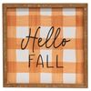 Picture of Fall Gingham Wood Sign, 3 Asstd.