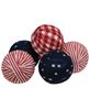 Picture of Americana Gingham Rag Balls, 6/Set