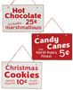 Picture of Candy Canes, Hot Chocolate or Cookies Sign Ornament, 3 Asstd.