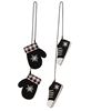 Picture of Buffalo Check Snowflake Mitten & Shoe Dangle Ornaments, 2/Set