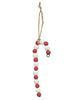 Picture of Wooden Bead Candy Cane Ornament