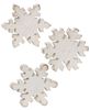 Picture of Distressed Wooden Snowflake Sitter, 3 Asstd.