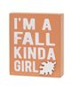 Picture of Fall Kinda Girl Box Sign with Happy Fall Pumpkins Truck Sitter, 2/Set