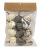 Picture of Cream & Gray Burlap Pumpkins 1.5", 12/Pack