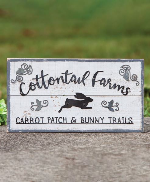 Picture of Cottontail Farms Wood Sign