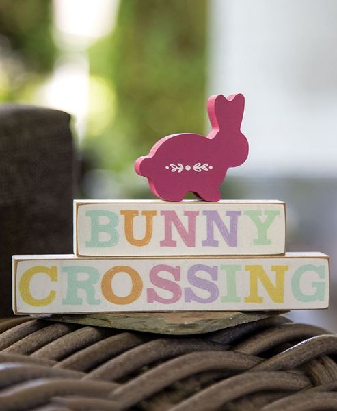 Picture of Bunny Crossing Block Stackers, 3/Set