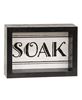 Picture of Black & White Bath Words Box Sign, 3 Asstd.