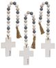 Picture of Hope, Blessed, Faith Beaded Cross Hanger, 3 Asstd.