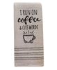 Picture of I Run on Coffee and Cuss Words Dish Towel