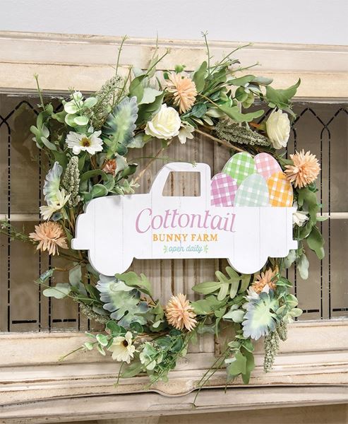 Picture of Cottontail Bunny Farm Easter Egg Truck Sign