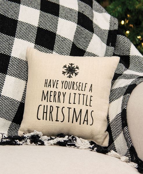 Picture of Merry Little Christmas Natural Pillow