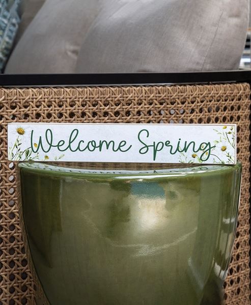 Picture of Welcome Spring Watercolor Daisies Block