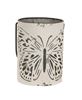 Picture of Cutout Butterfly White Metal Buckets, 2/Set