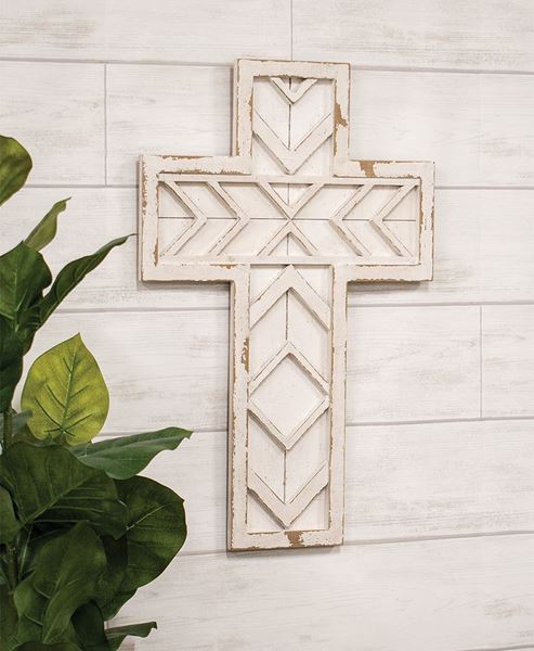 Picture of Raised Wooden Cross Hanger