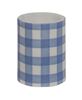 Picture of Blue Gingham Timer Pillar, 3"x4"