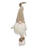 Picture of Dangle Leg Plush Beige Gnome with Ribbed Hat