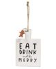 Picture of Eat Drink and be Merry Cutting Board Sign Ornament