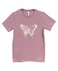 Picture of Butterfly Floral T-Shirt, Heather Orchid XXL