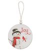 Picture of Winter Word Snowman Round Beaded Ornament, 3 Asstd.