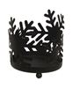 Picture of Black Metal Snowflake Pillar Holder