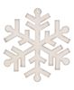 Picture of Wooden Glitter Snowflake Ornament, 6.5", 2 Asstd.