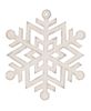 Picture of Wooden Glitter Snowflake Ornament, 6.5", 2 Asstd.