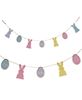 Picture of Glittered Wooden Easter Egg & Bunny Garland